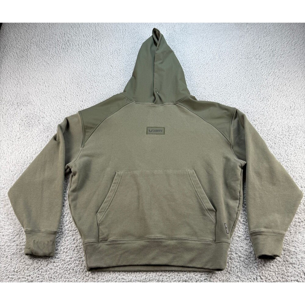 ASRV Hoodie Mens Small Green Mantra Patchwork Logo DSG 0714 Relentless Pursuit